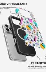 iPhone 17 Pro Tough Case – 80s Memphis - View 2