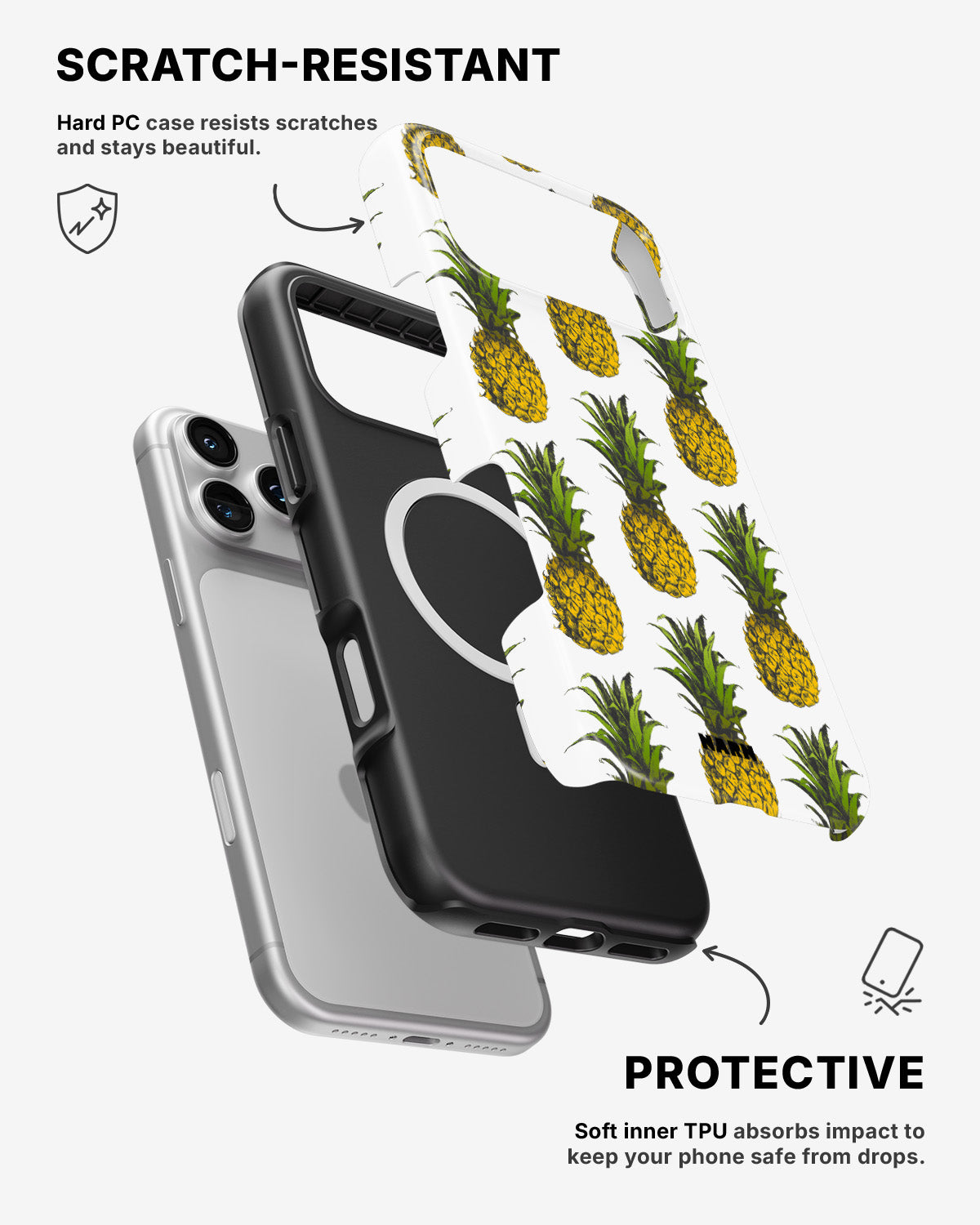 iPhone 17 Pro Tough Case – Pineapple Bliss - View 2