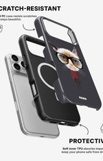 iPhone 17 Pro Tough Case – Hipster Cat - View 2