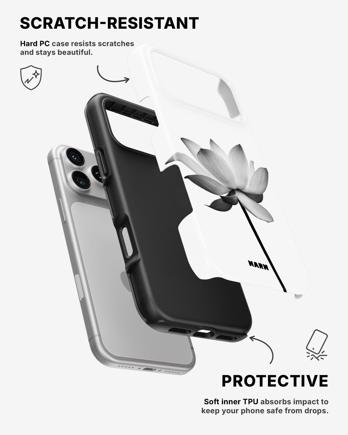 iPhone 17 Pro Tough Case – Lotus - View 2