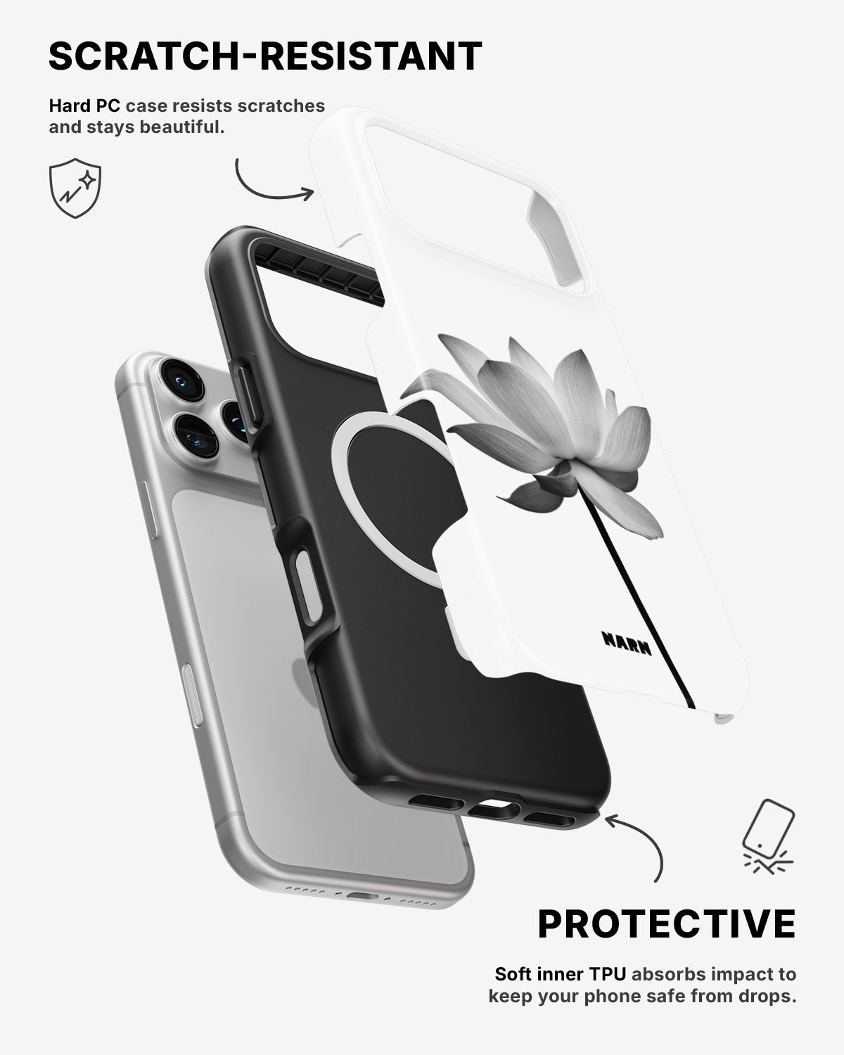 iPhone 17 Pro Tough Case – Lotus - View 2