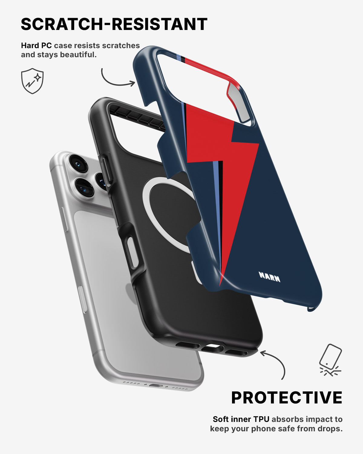 iPhone 17 Pro Tough Case – Blue Bowie - View 2