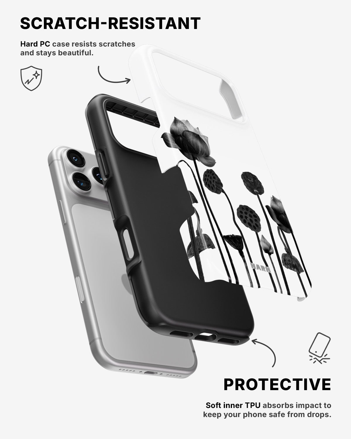 iPhone 17 Pro Tough Case – Lotus Blooms - View 2