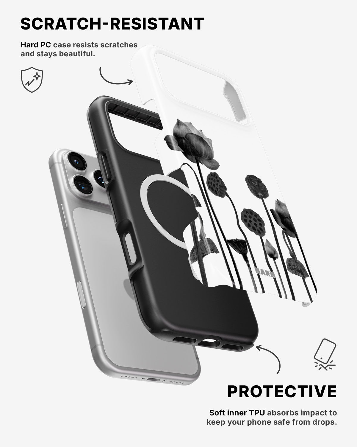 iPhone 17 Pro Tough Case – Lotus Blooms - View 2