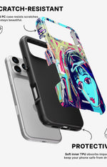iPhone 17 Pro Tough Case – Abstract Cat - View 2