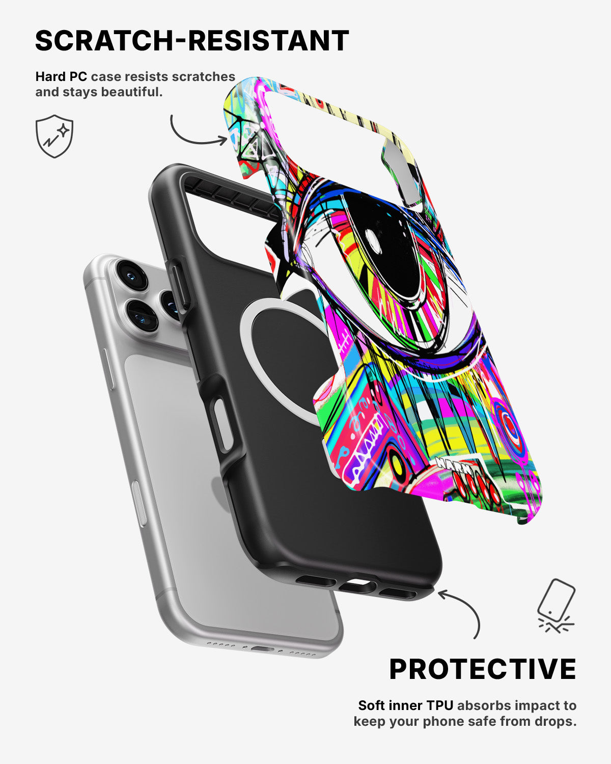 iPhone 17 Pro Tough Case – Abstract Eye - View 2