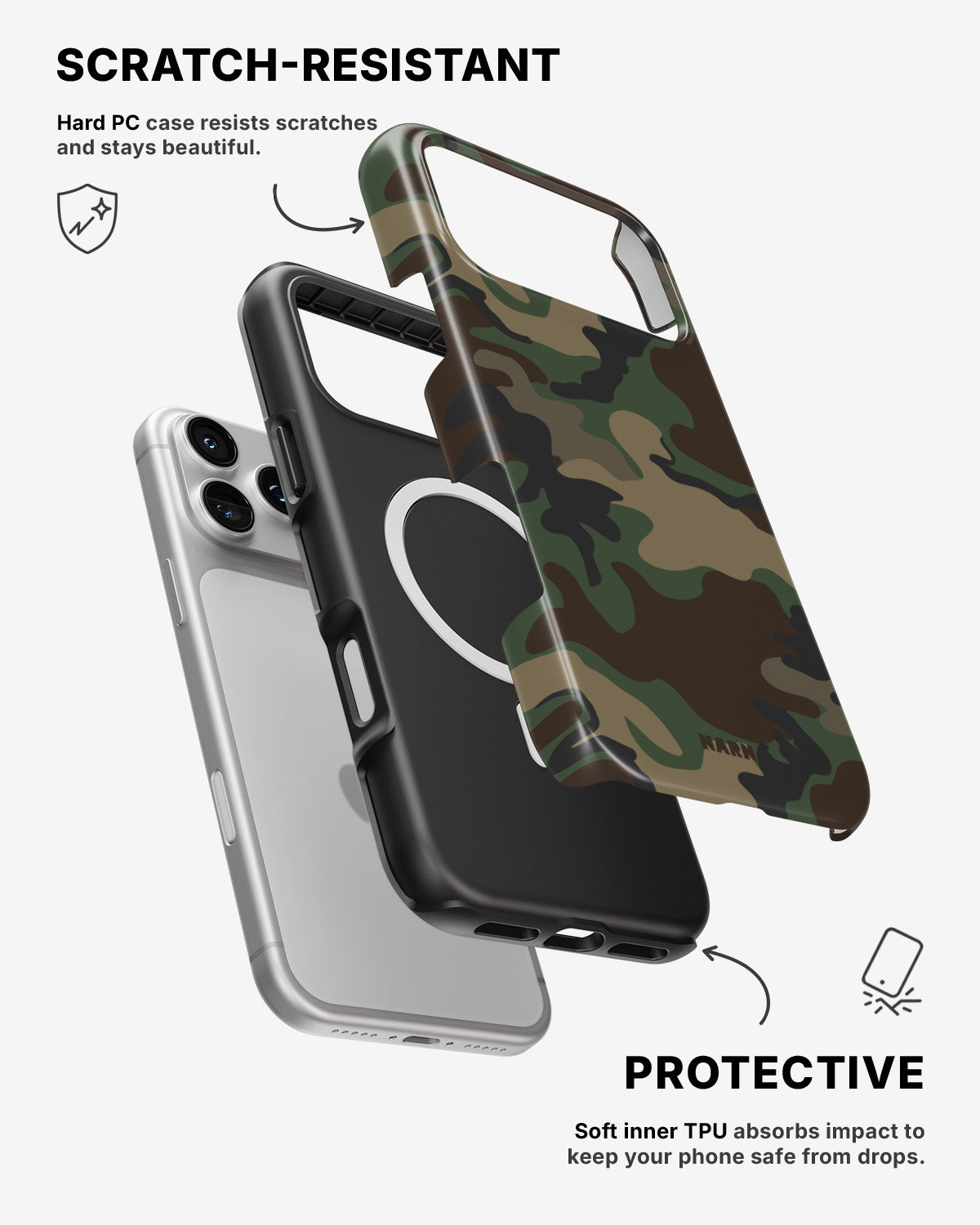 iPhone 17 Pro Tough Case – Camouflage - View 2