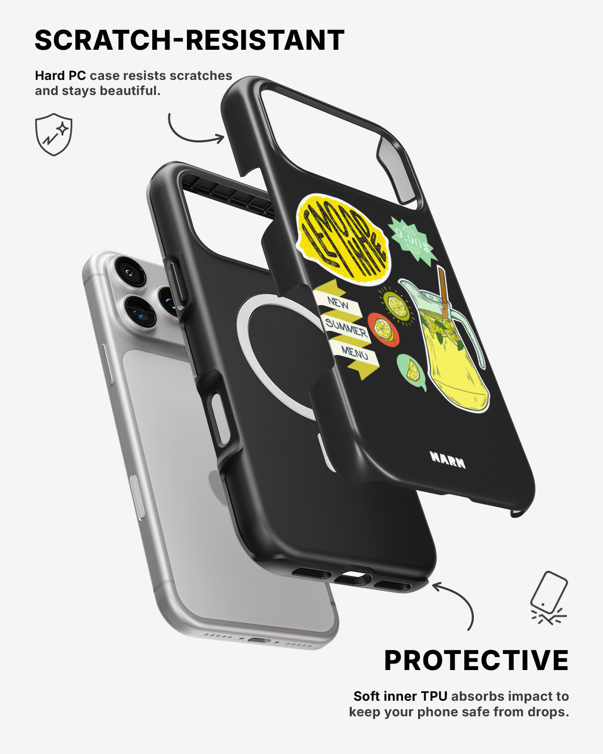 iPhone 17 Pro Tough Case – Lemon Summer - View 2