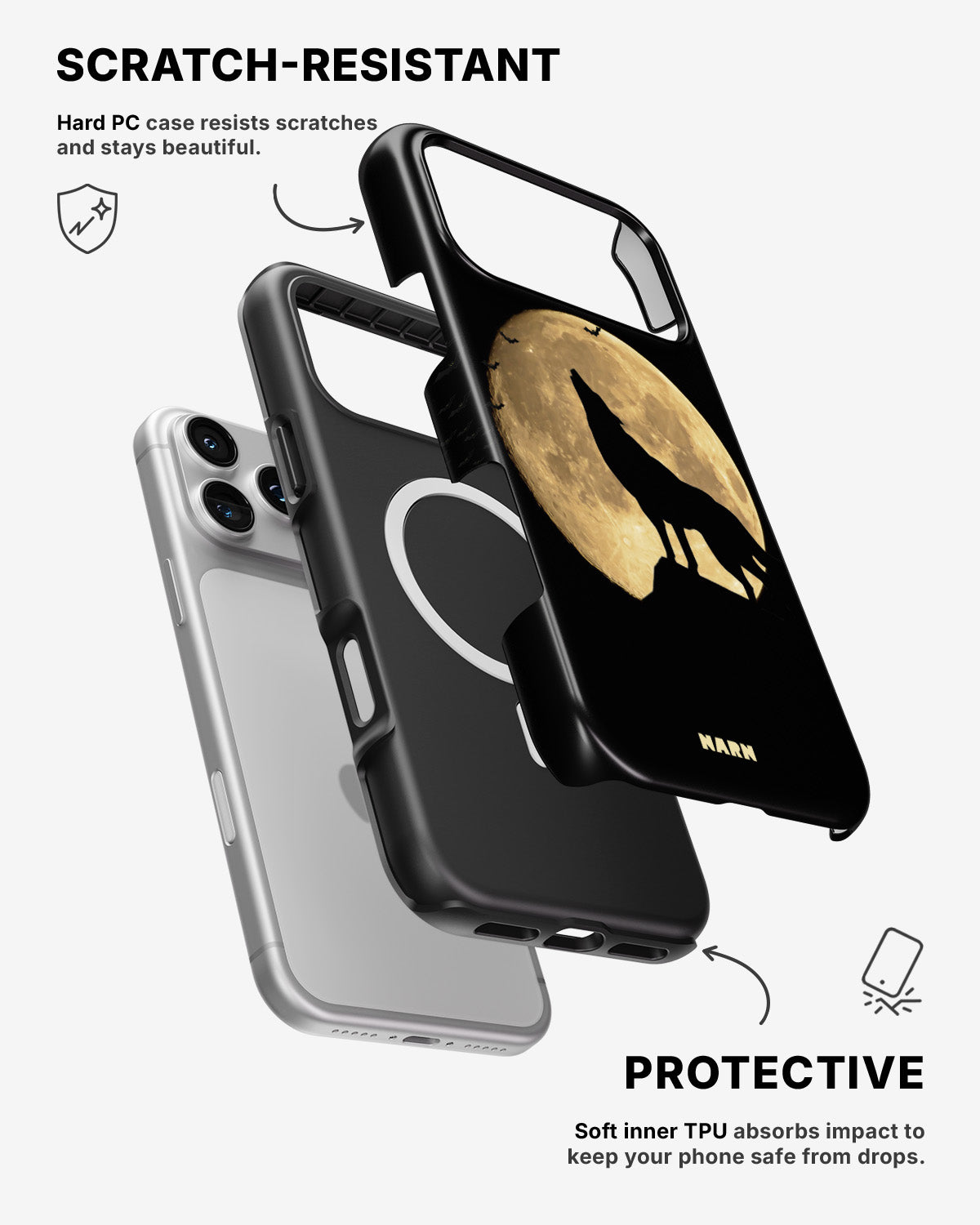 iPhone 17 Pro Tough Case – Wolf - View 2