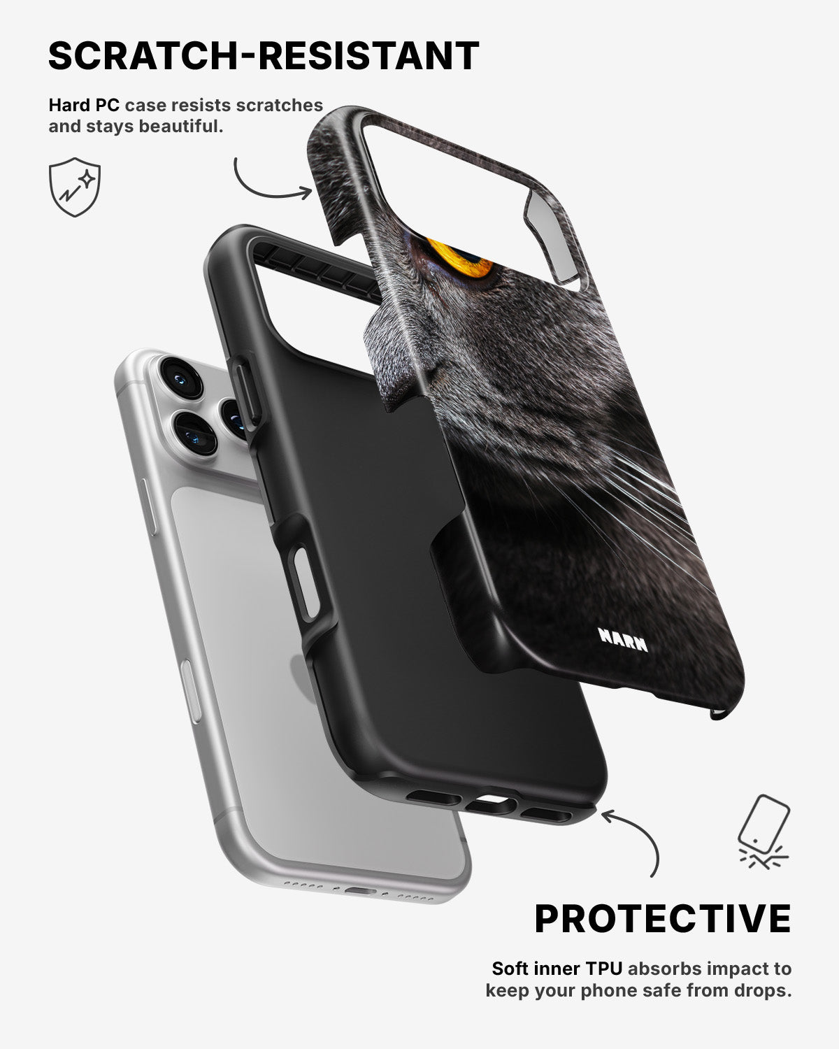 iPhone 17 Pro Tough Case – Cat's Eye - View 2