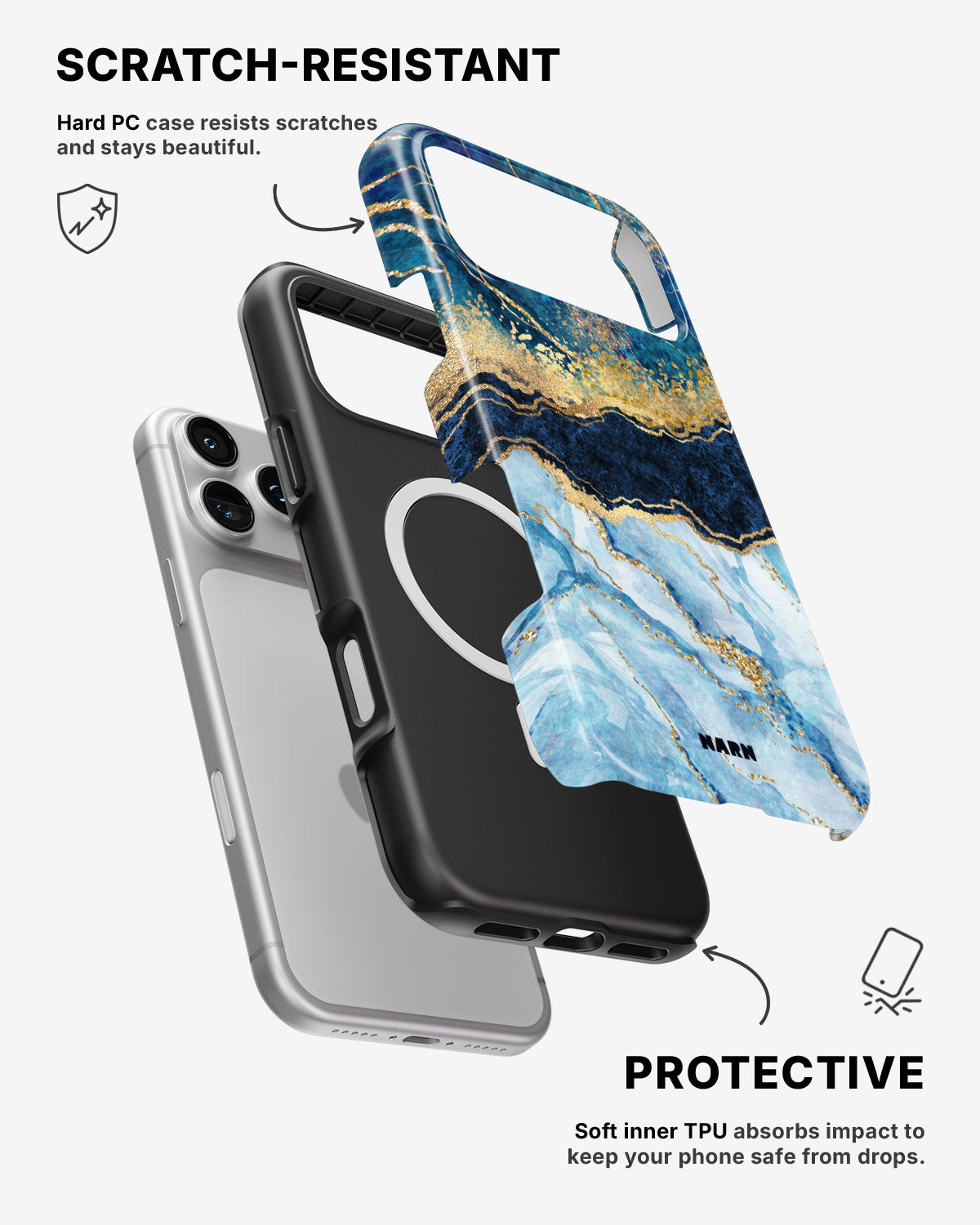 iPhone 17 Pro Tough Case – Blue Dream - View 2