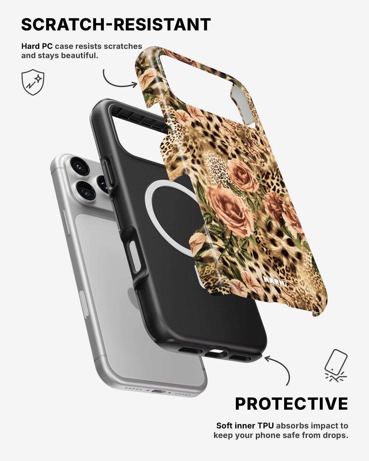 iPhone 17 Pro Tough Case – Leo Roses - View 2
