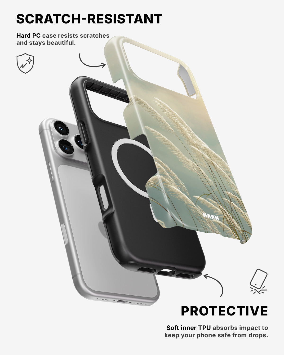 iPhone 17 Pro Tough Case – Windy Pampas - View 2