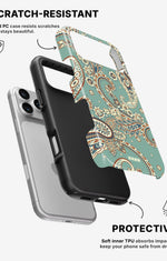 iPhone 17 Pro Tough Case – Paisley Green - View 2