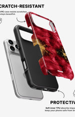 iPhone 17 Pro Tough Case – Burgendy Shimmer - View 2