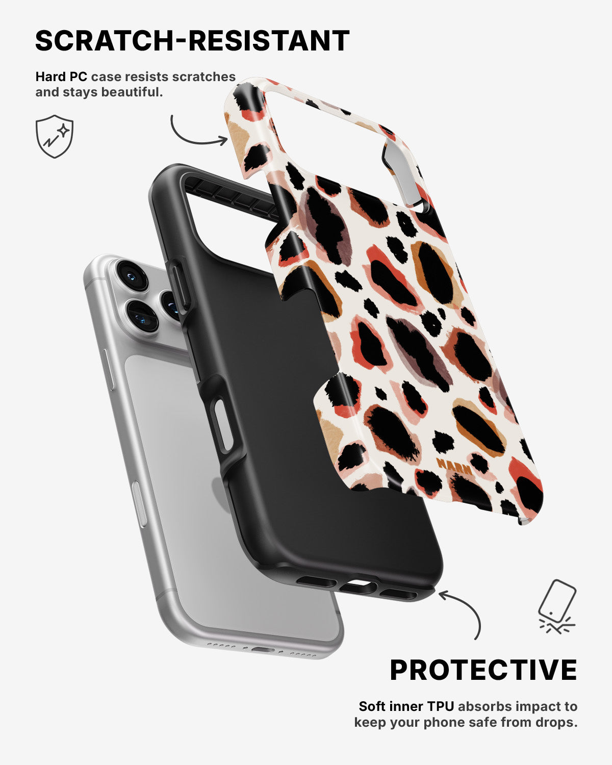 iPhone 17 Pro Tough Case – Artsy Leopard - View 2