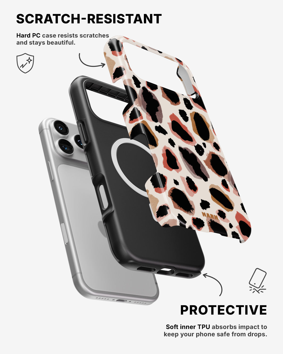 iPhone 17 Pro Tough Case – Artsy Leopard - View 2