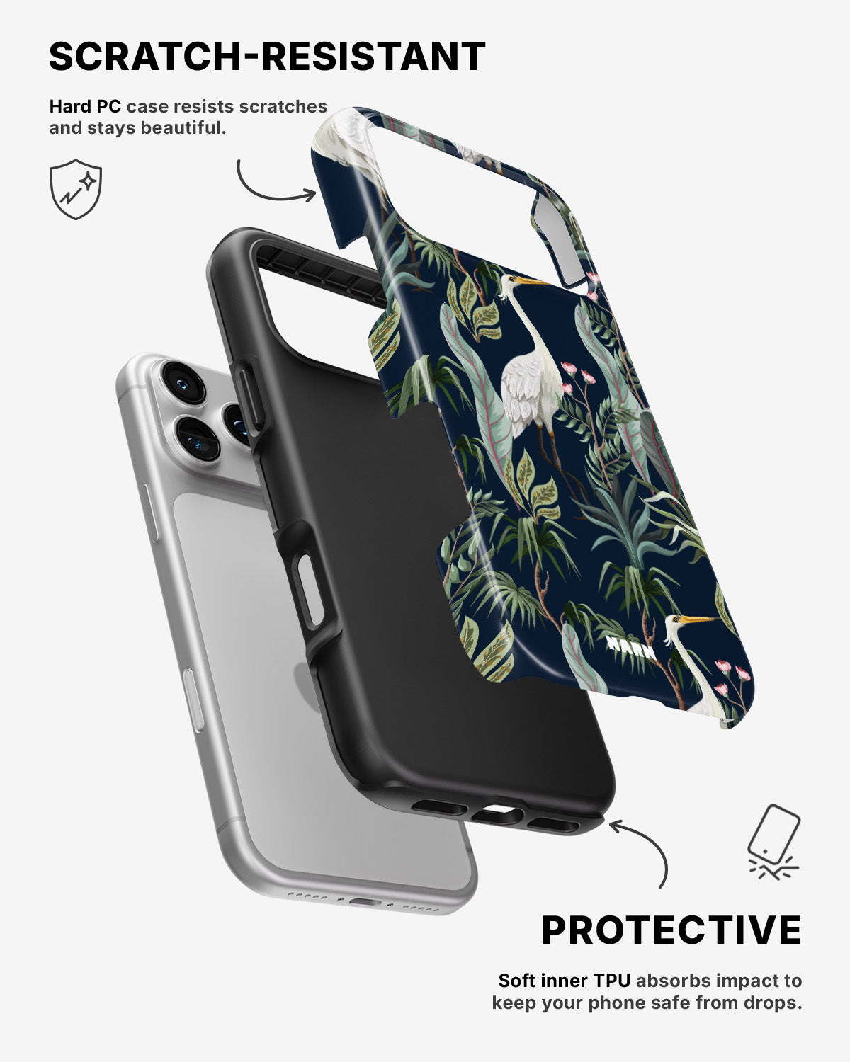 iPhone 17 Pro Tough Case – Royal Bird - View 2