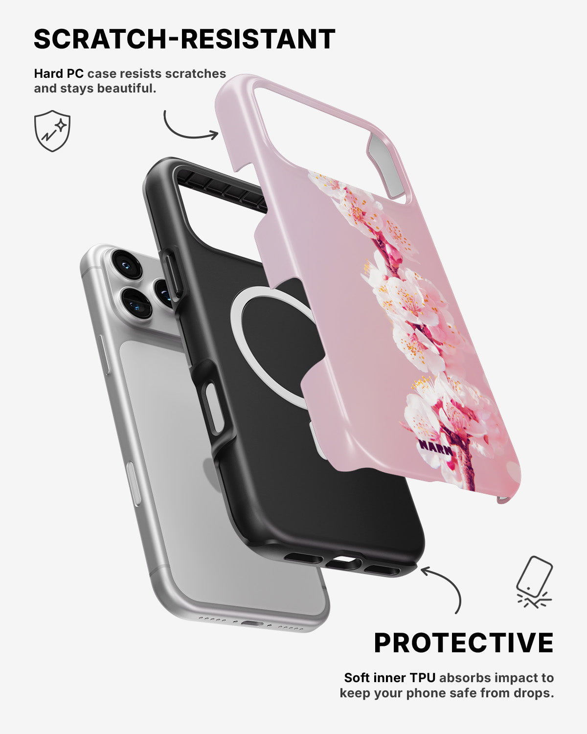 iPhone 17 Pro Tough Case – Pink Harmony - View 2