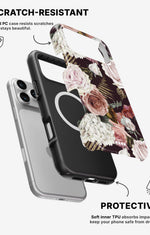 iPhone 17 Pro Tough Case – Midnight Roses - View 2