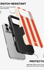 iPhone 17 Pro Tough Case – Sunset Stripes - View 2
