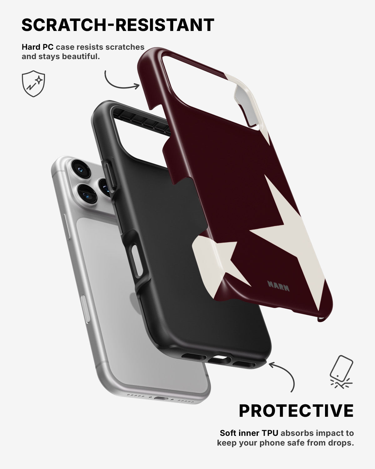 iPhone 17 Pro Tough Case – Rouge Star - View 2