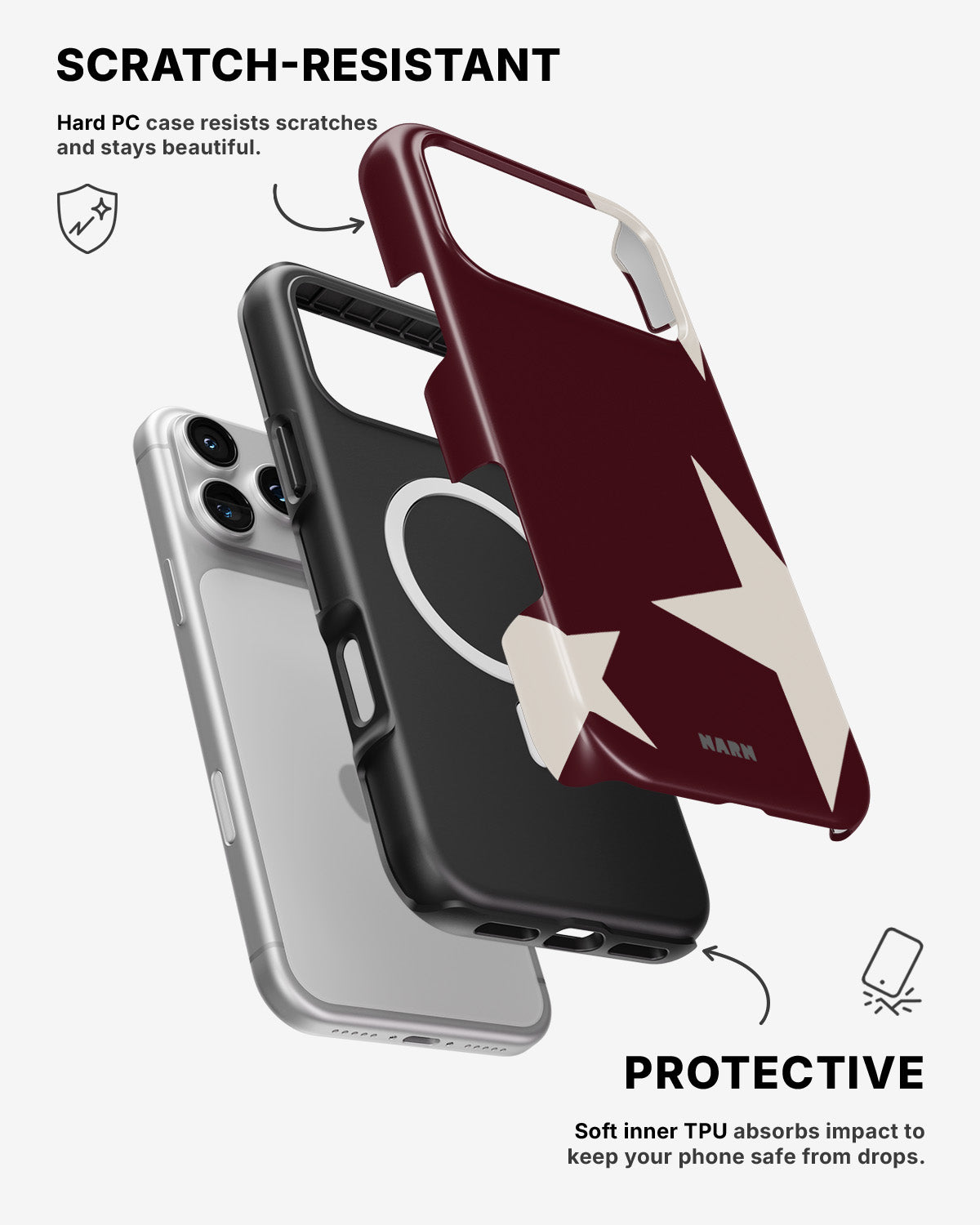 iPhone 17 Pro Tough Case – Rouge Star - View 2