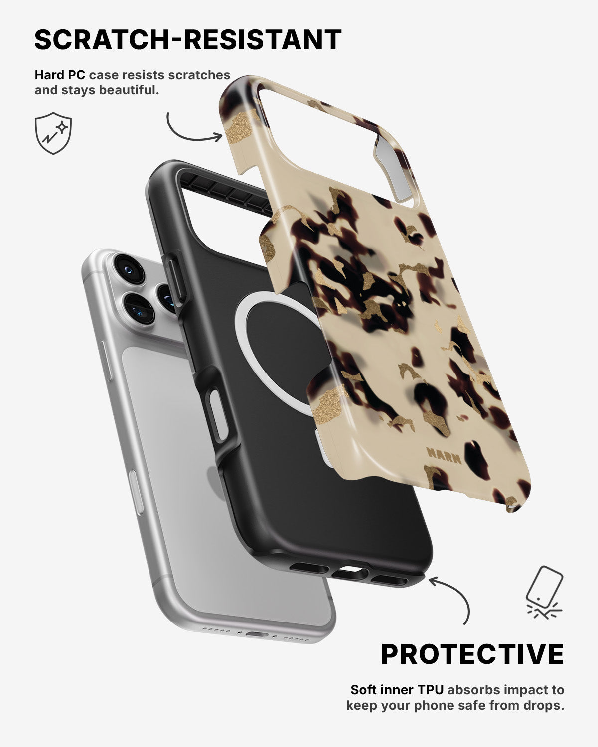 iPhone 17 Pro Tough Case – Golden Tortoise - View 2