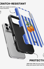 iPhone 17 Pro Tough Case – Orange Stripes - View 2