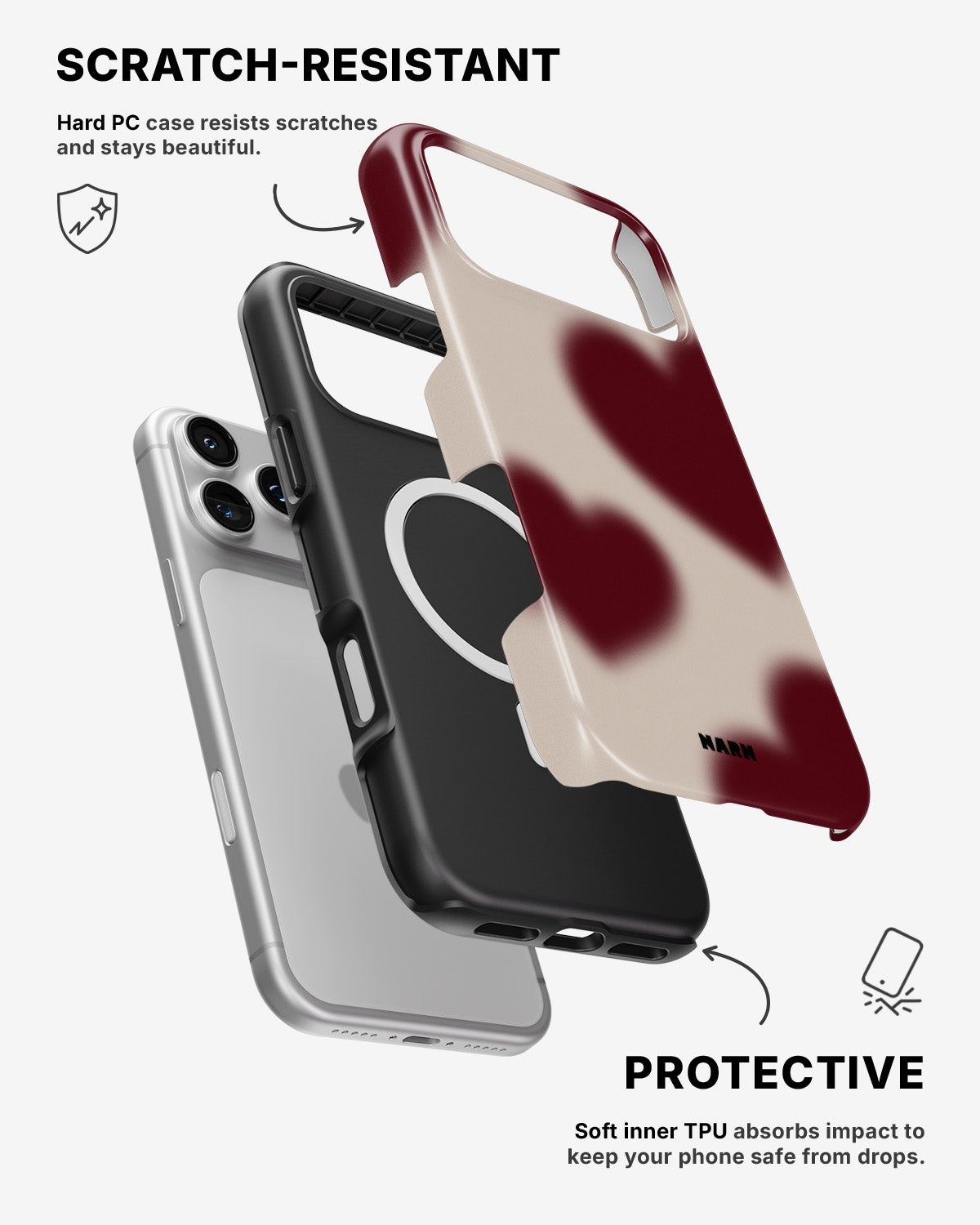 iPhone 17 Pro Tough Case – Heartbeat - View 2