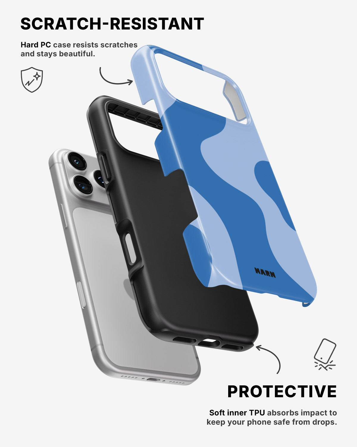 iPhone 17 Pro Tough Case – Calm Tide - View 2
