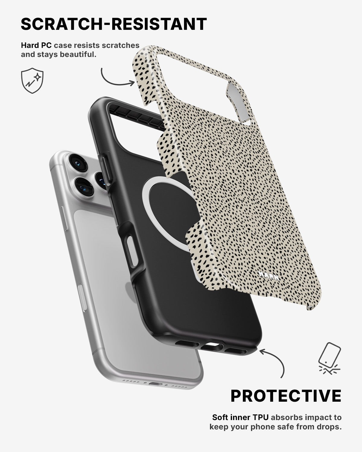 iPhone 17 Pro Tough Case – Speckled - View 2
