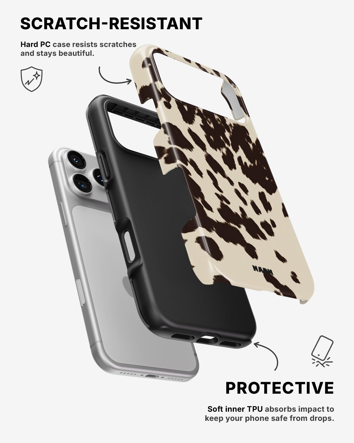 iPhone 17 Pro Tough Case – Cowhide - View 2