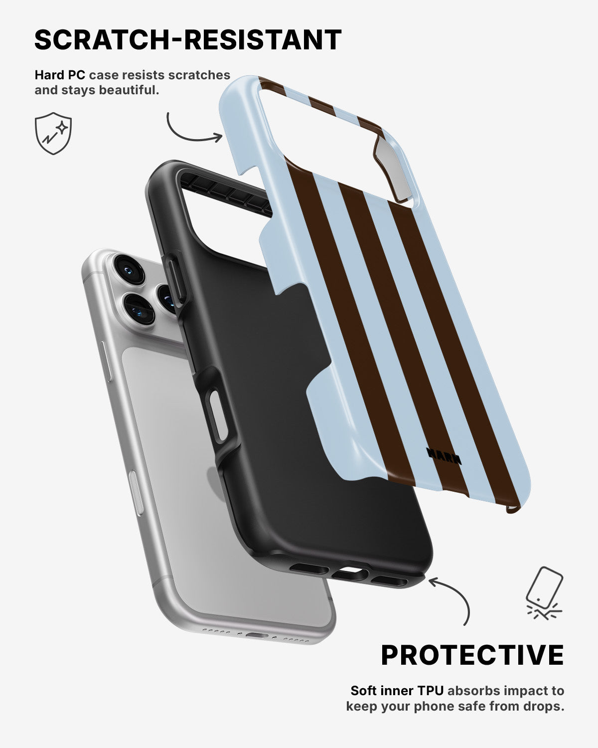 iPhone 17 Pro Tough Case – Bistro Stripes - View 2