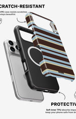 iPhone 17 Pro Tough Case – Latte Lines - View 2