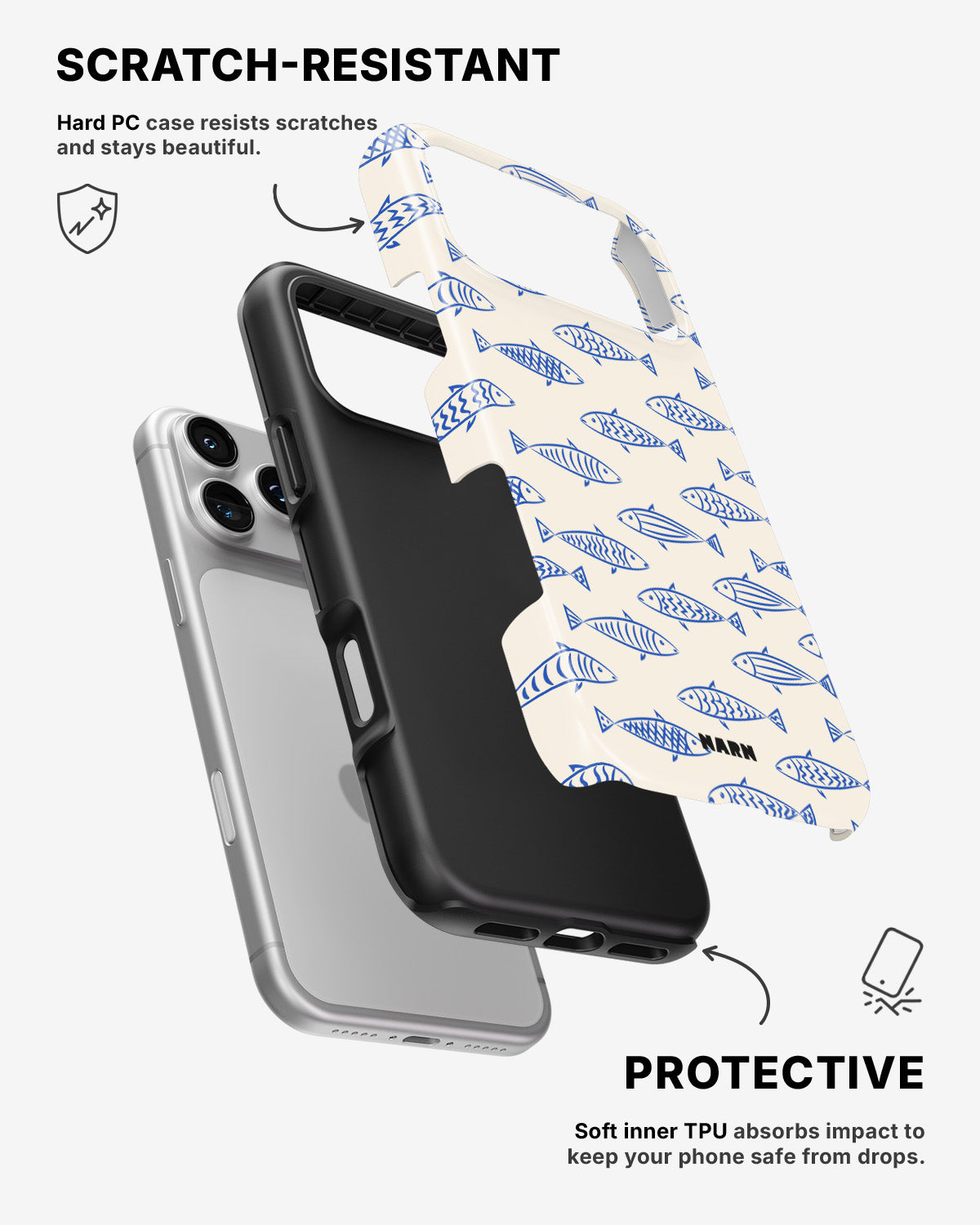 iPhone 17 Pro Tough Case – Blue Catch - View 2