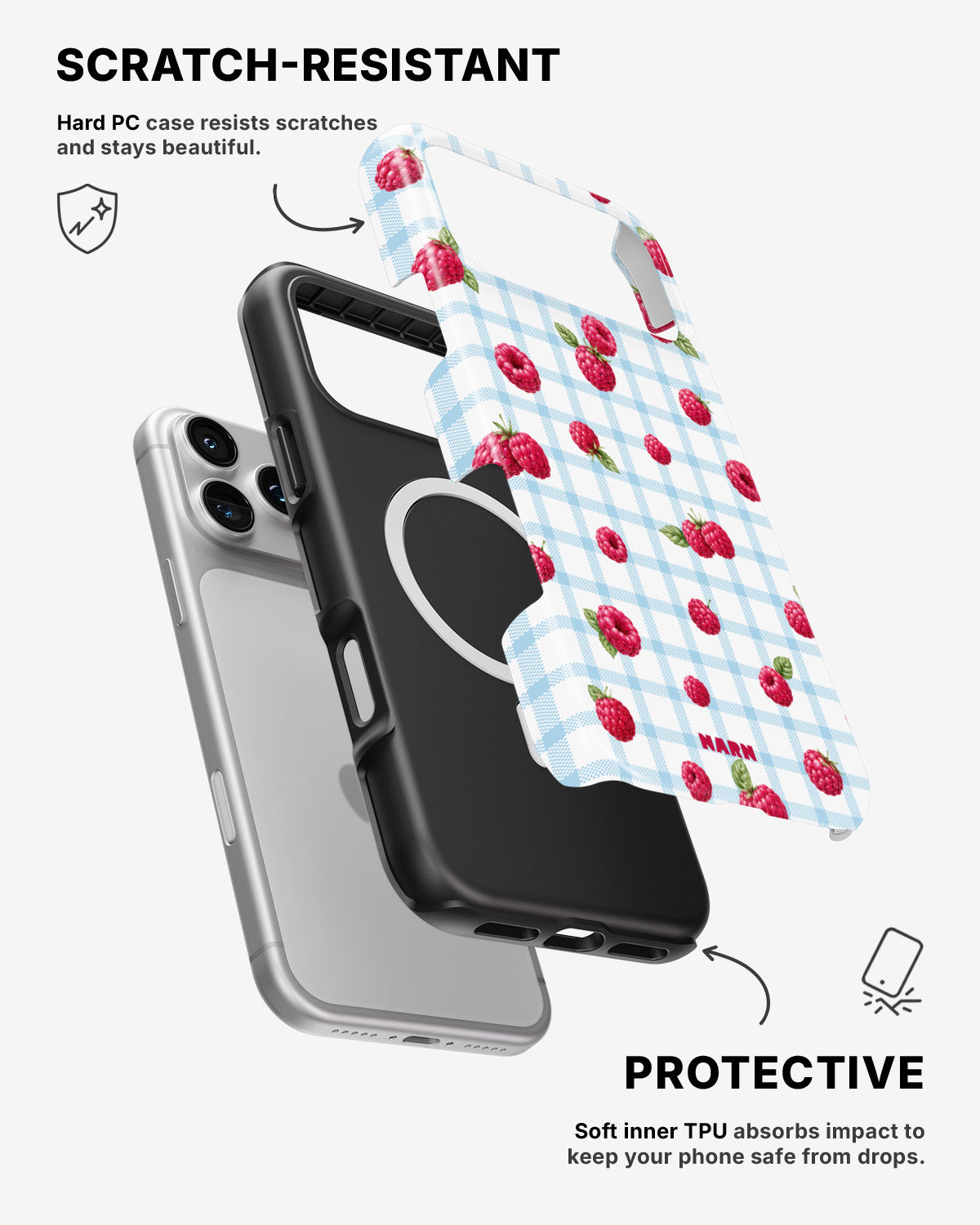 iPhone 17 Pro Tough Case – Berry Basket - View 2