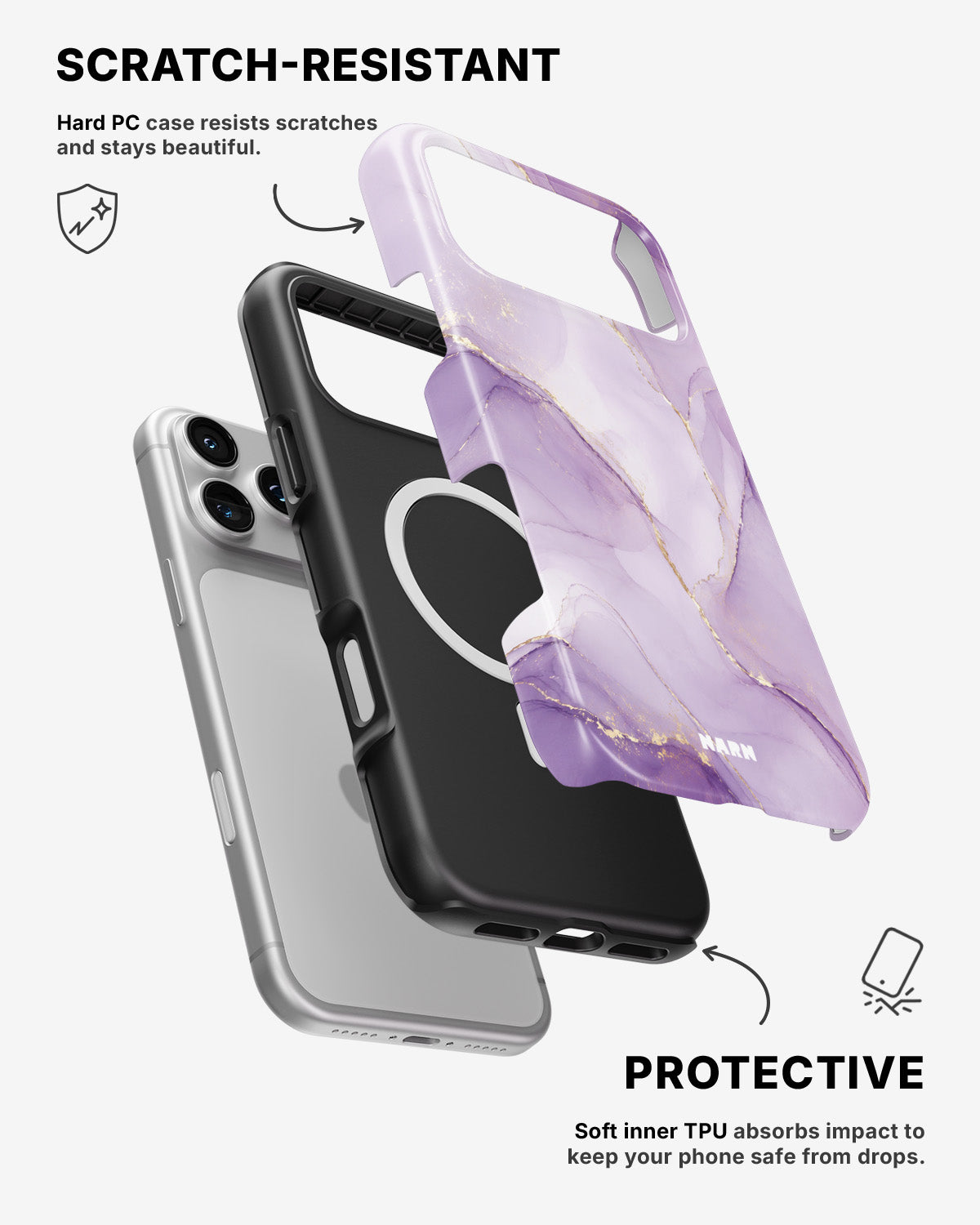iPhone 17 Pro Tough Case – Lilac - View 2