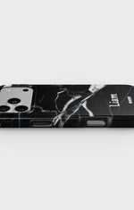 iPhone 17 Pro Tough Case – Custom - Black Marble - View 3