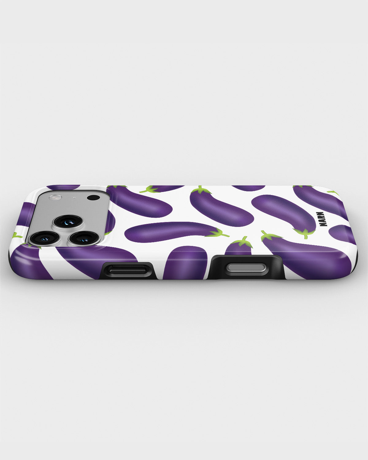 iPhone 17 Pro Tough Case – Eggplant Pattern - View 3