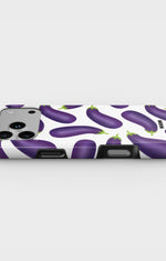 iPhone 17 Pro Tough Case – Eggplant Pattern - View 3