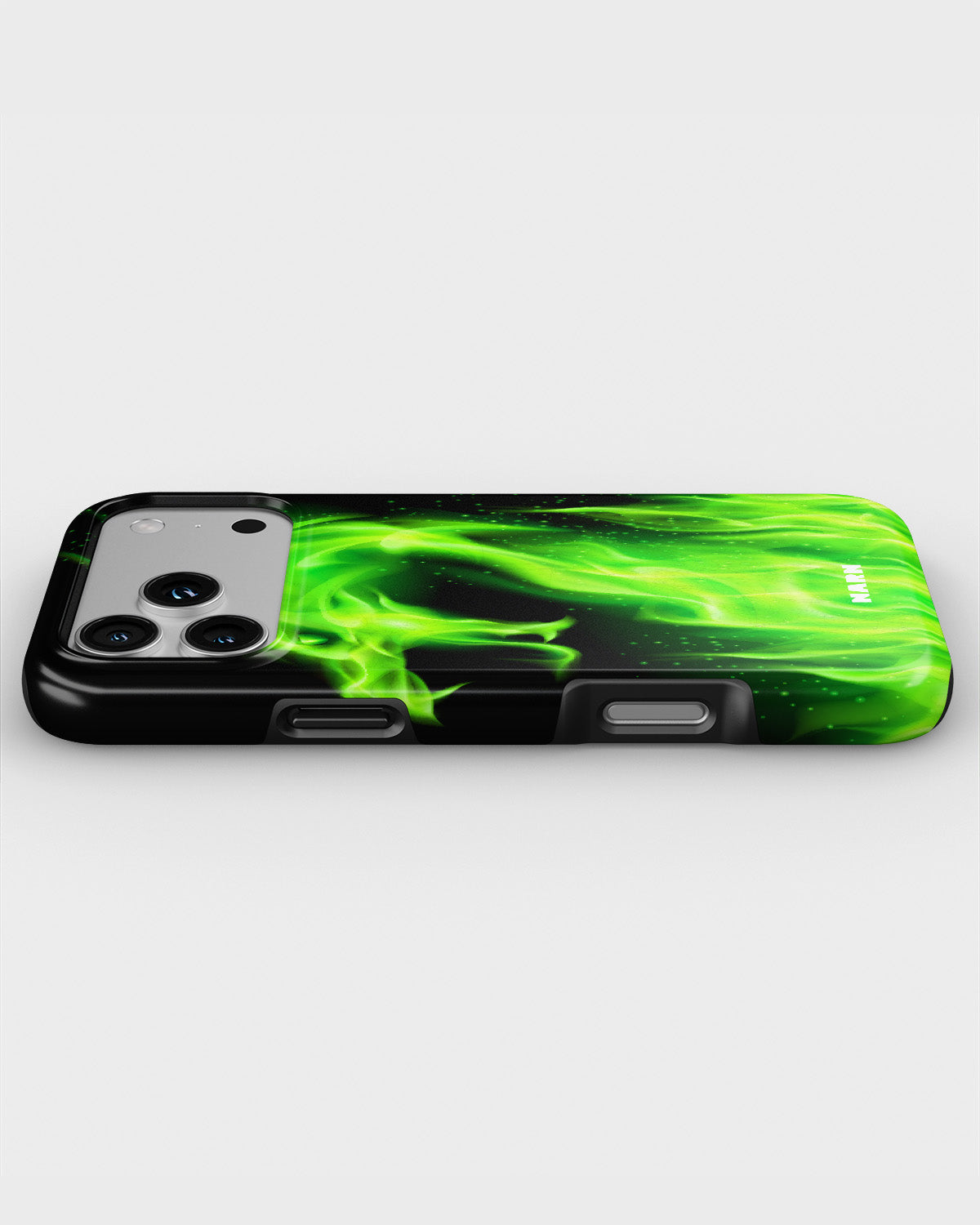 iPhone 17 Pro Tough Case – Green Flames Dragon - View 3
