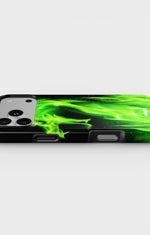 iPhone 17 Pro Tough Case – Green Flames Dragon - View 3
