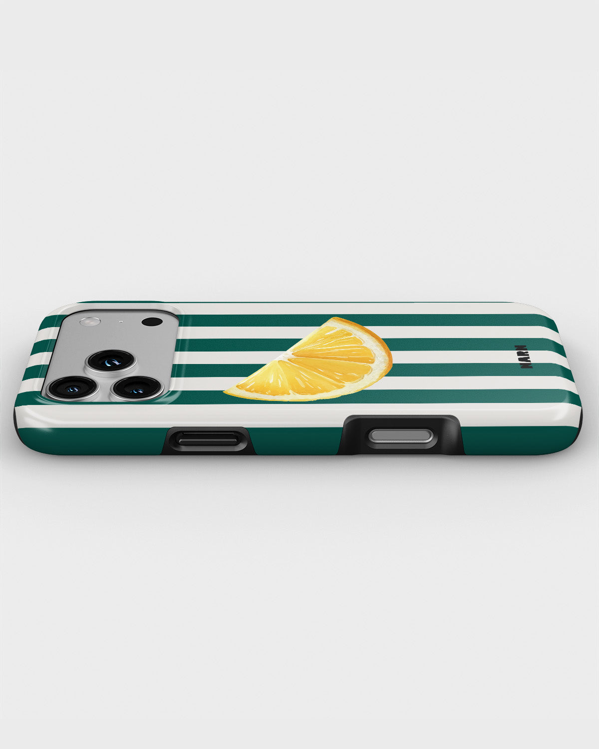 iPhone 17 Pro Tough Case – Lemon Stripes - View 3