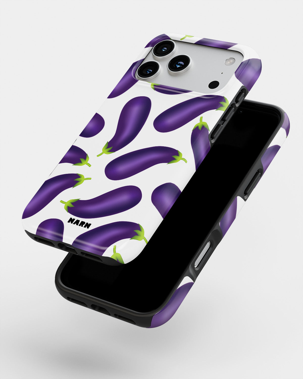iPhone 17 Pro Tough Case – Eggplant Pattern - View 4