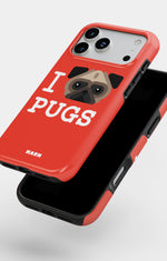 iPhone 17 Pro Tough Case – I Love Pugs - View 4