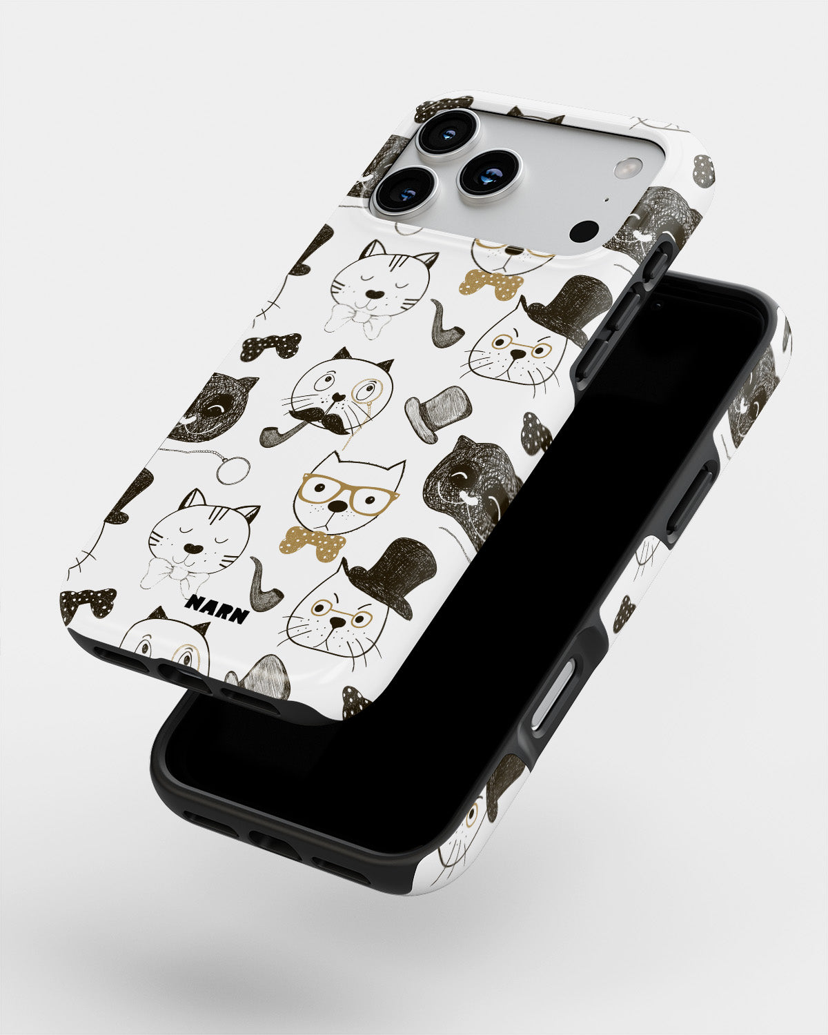 iPhone 17 Pro Tough Case – Cartoon Cats - View 4