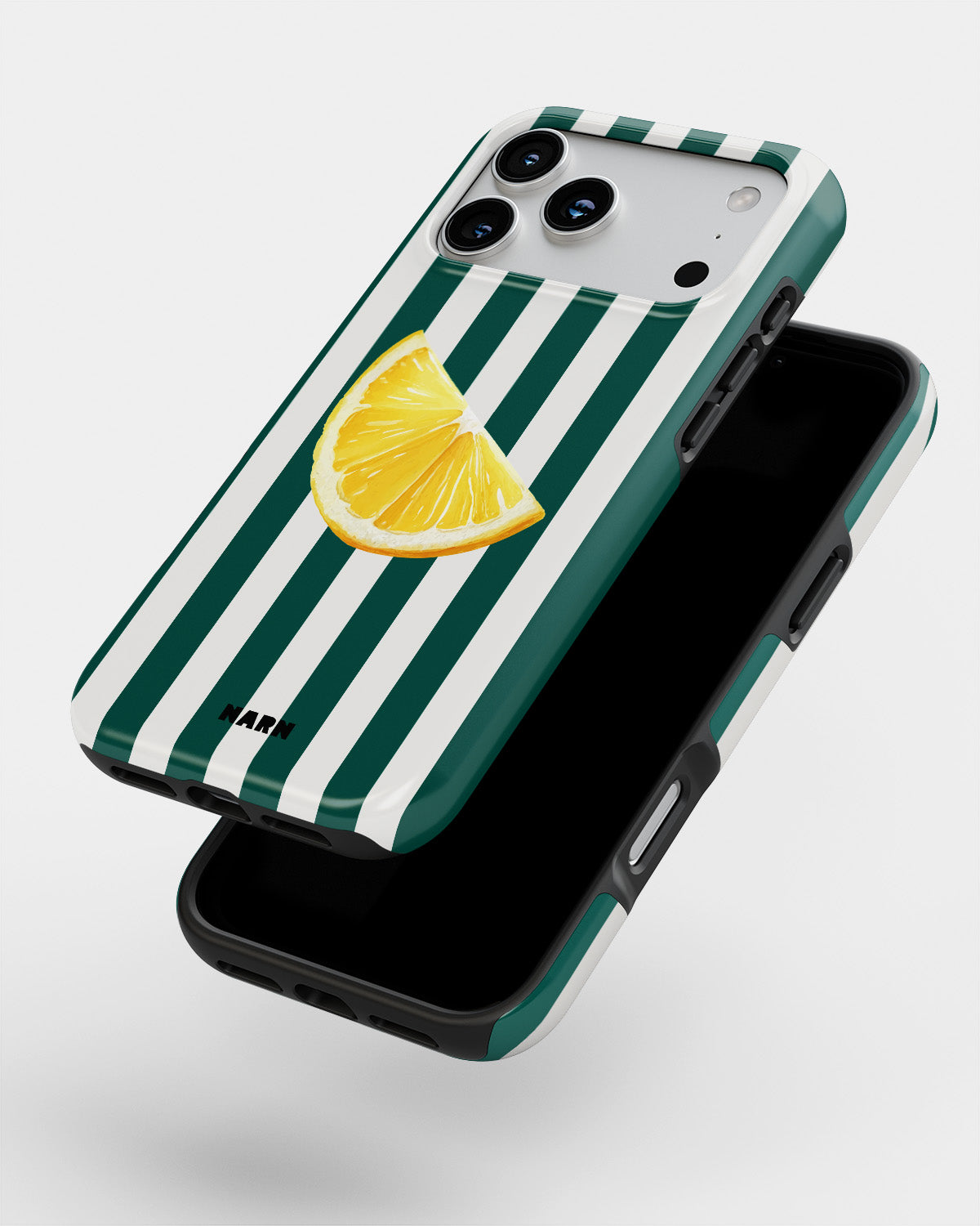 iPhone 17 Pro Tough Case – Lemon Stripes - View 4