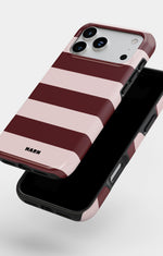 iPhone 17 Pro Tough Case – Cranberry Stripe - View 4