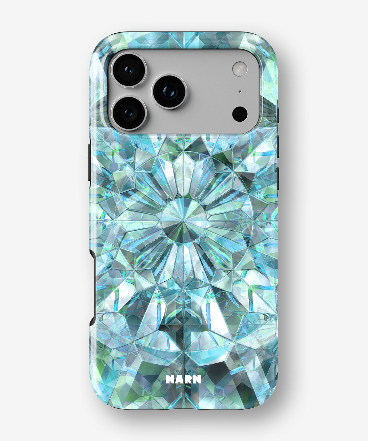 iPhone 17 Pro Max Tough Case – Green Crystals - View 1